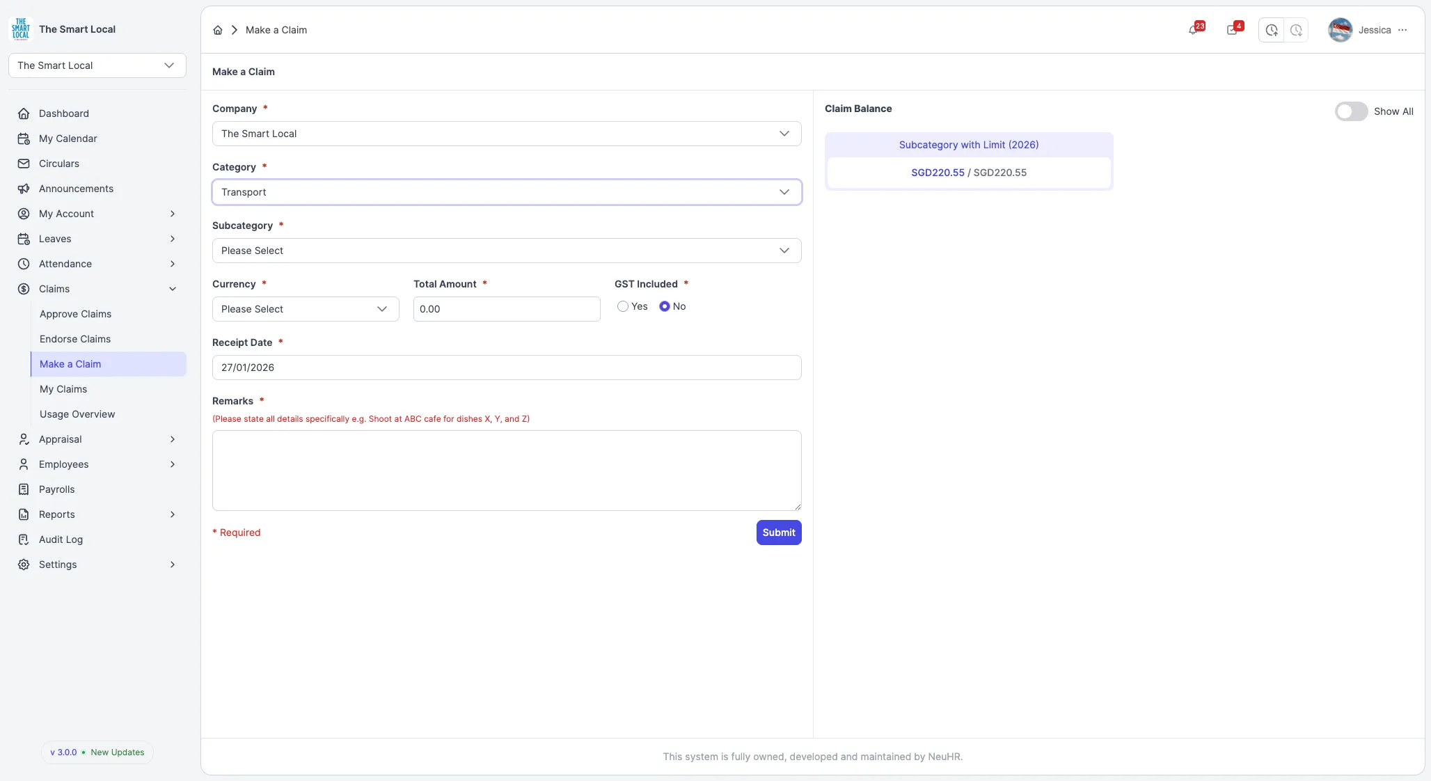 Select Category and Subcategory