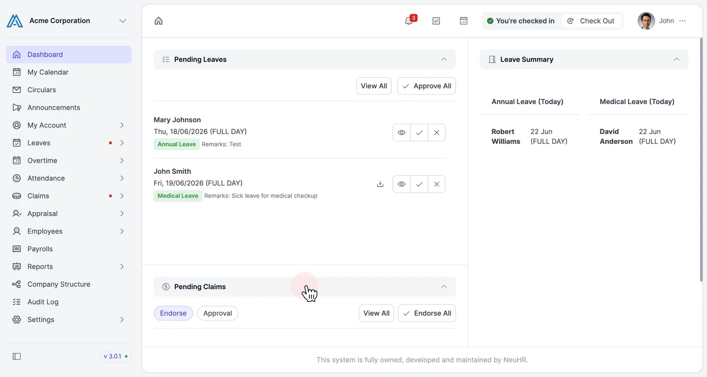 Pending Claims section