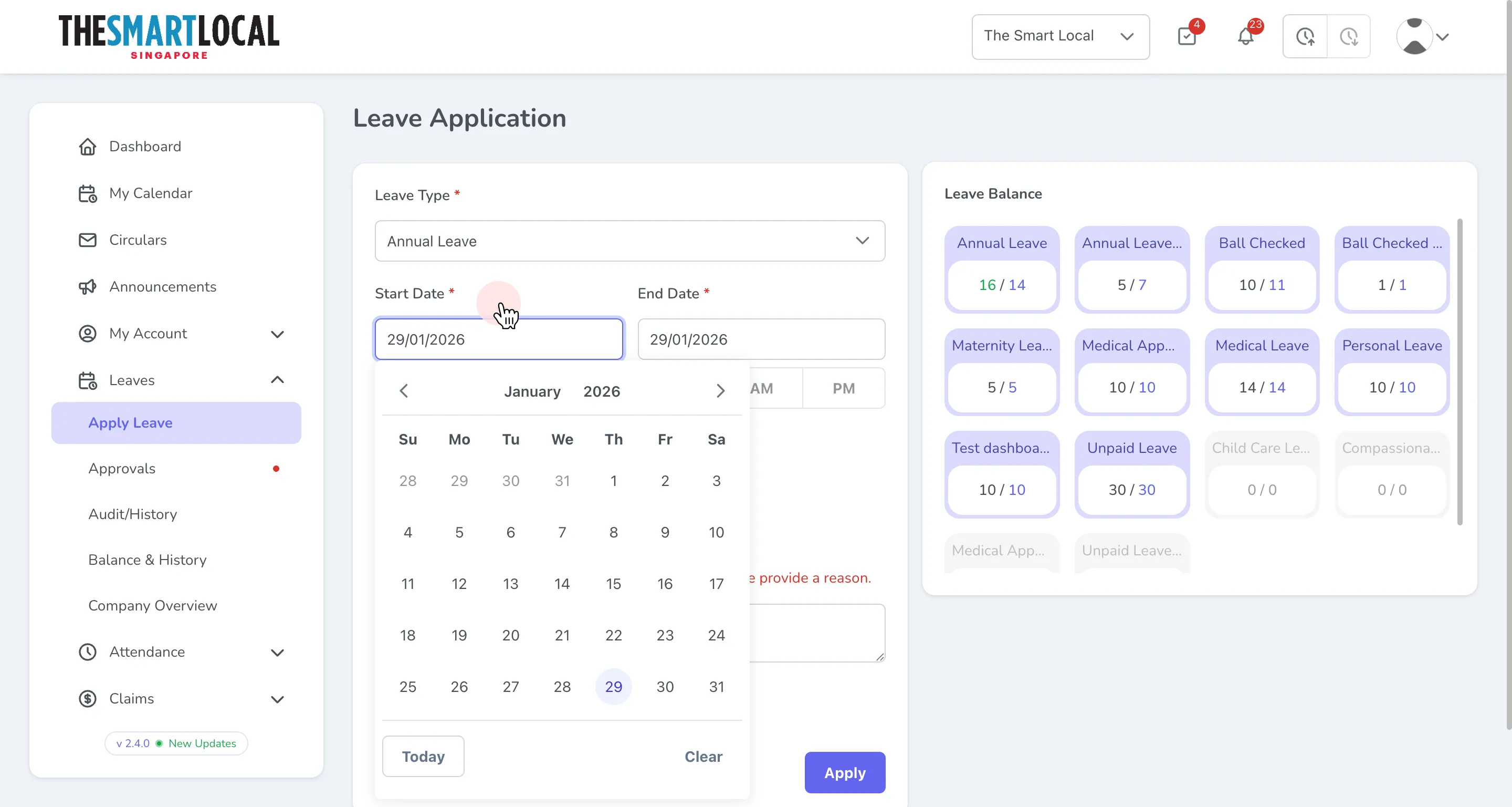Date picker